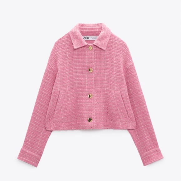 COPY - Metalic knit pink jacket - Picture 4 of 11